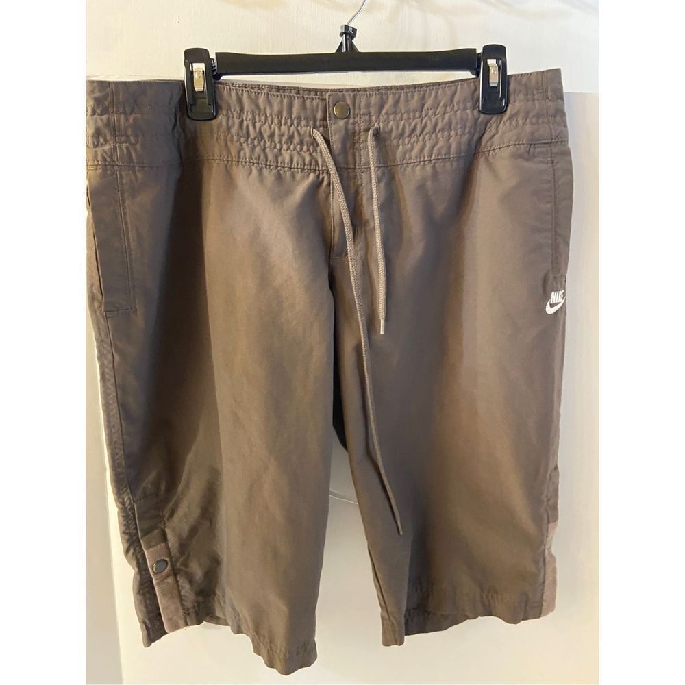 Nike Capri pants taupe‎ size large 12/14 #56323